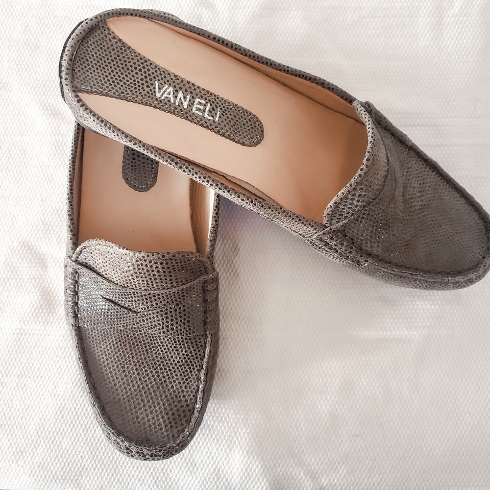 Vaneli taupe slip on loafer